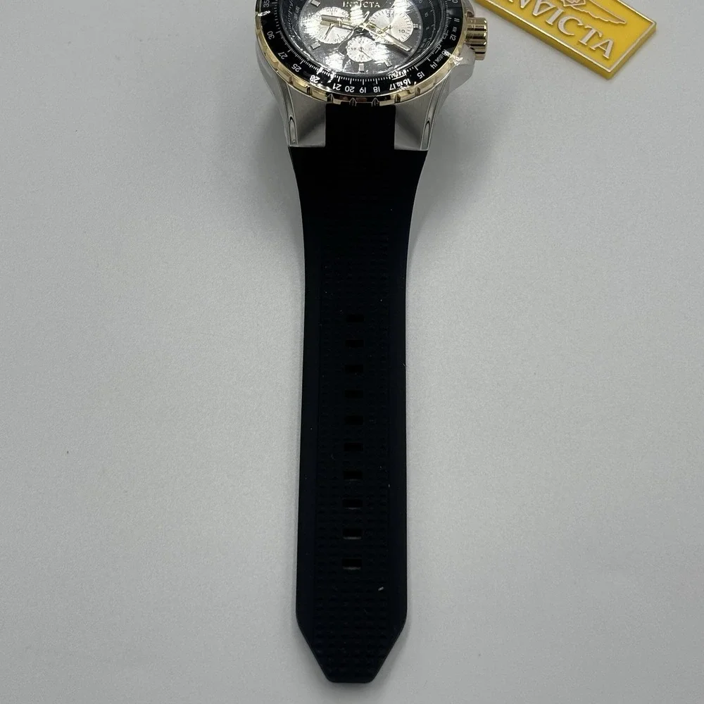 Invicta Aviator Watch Men 51mm Black Dial Two Tone Daydate Round 33029 New‎